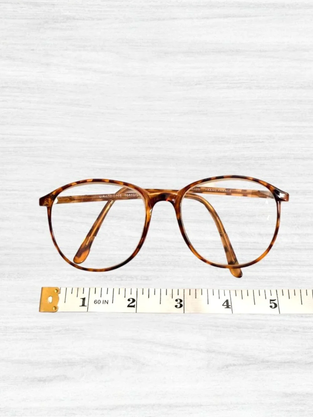 Vintage Girard 90s 5966 Tortoise Eyeglass Frames France 53-17-135 Retro